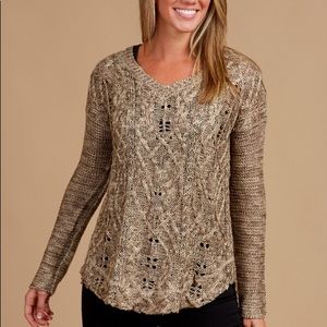 Altar’d state, NWOT, Brown/Olive, Sweater